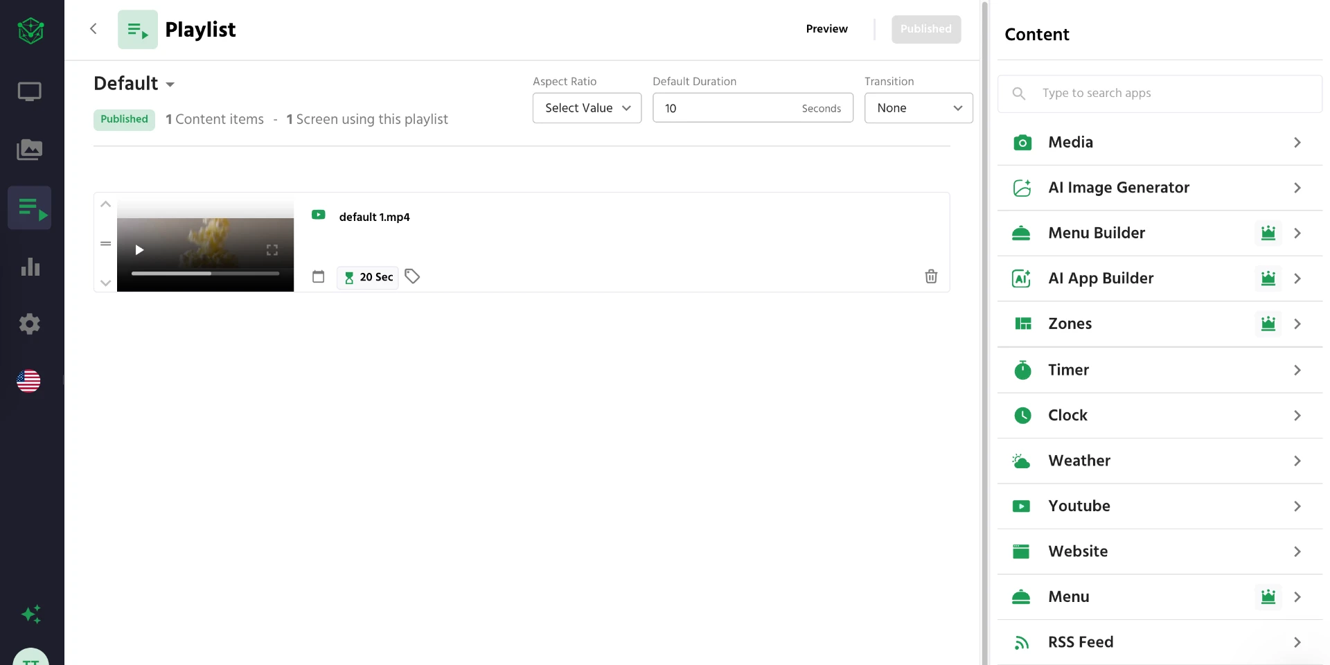 VendMedia playlist builder